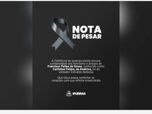 NOTA DE PESAR