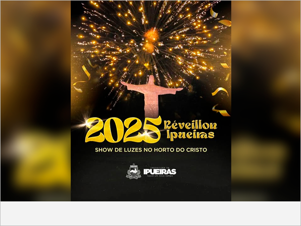 2025 RÉVEILLON IPUEIRAS - SHOW DE LUZES NO HORTO DO CRISTO